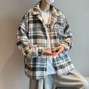 [브리치] 제로스샵 / 체크 후리스 남방자켓 남녀공용