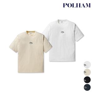 남성 코튼 그래픽 오버핏 반팔 티셔츠 PHE3TR1120