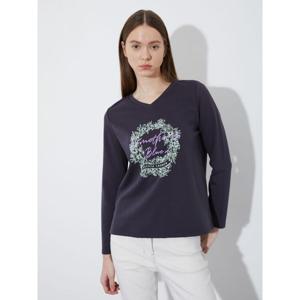 [하프클럽/ 여성용 브이넥 꽃프린트 티셔츠 VOBAL4S2241