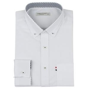 [95-130 빅사이즈] 옥스포드 화이트 솔리드 와이셔츠 - 100 (5983898A)