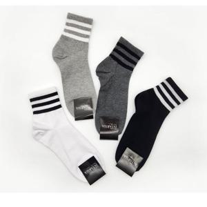 남성 삼선라인 배색 중목양말 학생양말 5켤레묶음세트 학생양말 패션양말 캐주얼양말