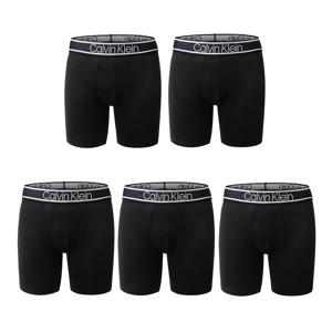 CK 캘빈클라인 비스코스 블렌드 스트레치 5팩 박서브리프 남성 팬티 블랙 NP2677O-001