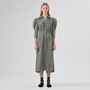 [롯데백화점][라인어디션]퍼프 디테일 셔츠 원피스(NWOPMI04)