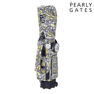 파리게이츠 521E2CB401 여성 스마일 로고 패턴 휠 캐디백 & 파우치