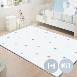 1+1 파크론 PE 웰빙플러스 놀이방매트 차차붕붕 210x140x1.6cm 2