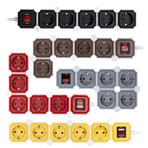 파워존 테트리스 디자인 고용량 멀티탭 2구 3구 4구 5구 6구