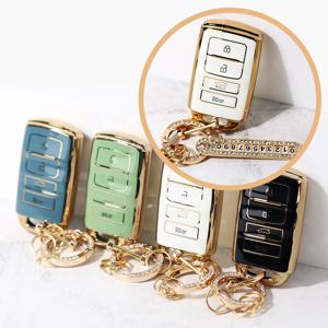 벤오토 기아 4버튼 더뉴 올뉴 K7 K9 쏘렌토 모하비 자동차 TPU 스마트 차 키케이스 차량용 키홀더 키링