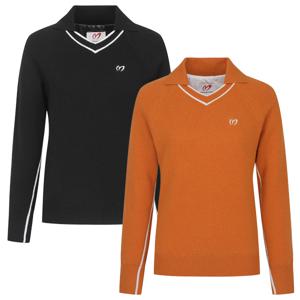 사은증정 [마스터바니] 여성 컬러 라인 카라 브이넥 방풍 니트 421C4SR173