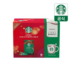 [30% SALE] [소비기한 25년 12월 17일] 스타벅스 프리미엄 미디엄 홀리데이 기획팩 (90T+머그컵 포함)