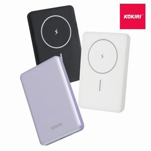 울트라슬림 고속 맥세이프 보조 배터리 KPB-RMGM5000 5000mAh 화이트 KOKIRI