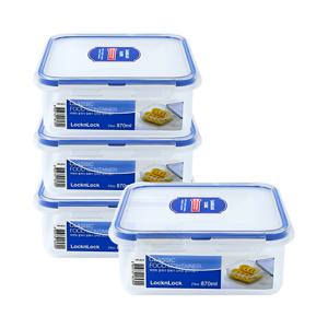 락앤락 클래식 정사각 밀폐용기 870ml x 4개 / HPL823