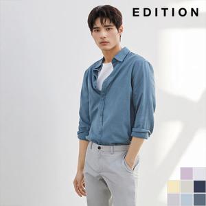 린넨 혼방 베이직 솔리드 셔츠 (NED2WC1901_A)