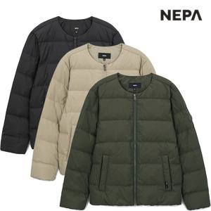 공용 역시즌 타슬란 넥리스 경량 구스 다운자켓 7KF2078