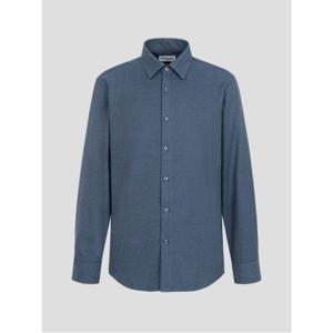 트윌 솔리드 기모 셔츠 - 블루 (MA5964FC4P)