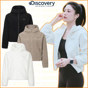 디스커버리 25FW 겨울 고윤정 여성 테크플리스 뽀글이 후드 자켓 DWSS72056-ICWJ