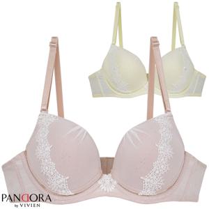 판도라by비비안 자수 타공몰드 브라 AB컵 pbr7044n