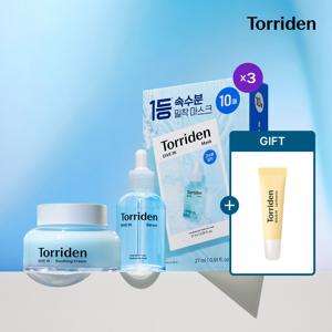 [3종구성] 다이브인 저분자 히알루론산 마스크30매+수딩크림100ml+세럼50ml (+솔리드인세라마이드립에센스 본품)