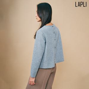 [최초가 99000원] 백버튼 체커보드 티셔츠_LWTSW323006