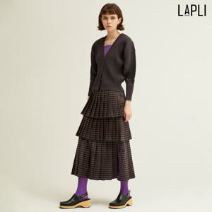 [최초가 179000원] 체크 3단 플리츠 스커트_LPSKW123002