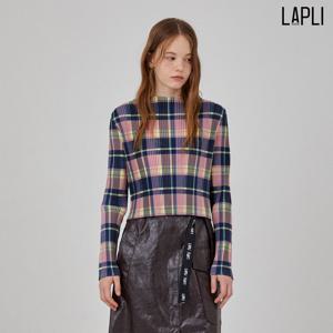 [최초가 129000원] 체크 패턴 크롭 티셔츠_LPTSW024002