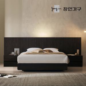 까르뎅차콜 E0등급 LED 호텔 평상형 침대 프레임 라지킹 LK+협탁2(800,800)