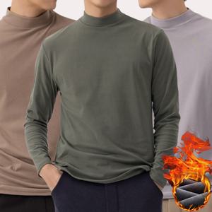에버라스트 남성 레이어드 기모 목폴라 겨울 반목티 4컬러