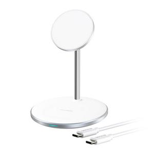 2in1맥세이프 무선충전기 라이트 T581-F 실버 Choetech