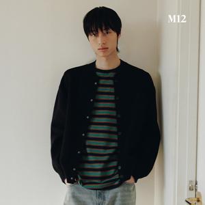 [온플] [4만원인하] M12 25SS 남성 울블렌디드 니팅 보머 점퍼