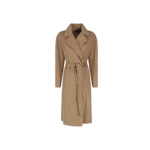 23FW 벨티드 웨이스트 랩 코트 브라운 211910359 002