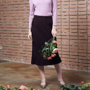 [최초가 142000원] 지그재그 플리츠 롱 스커트(2colors)_YJ08WRPSK01