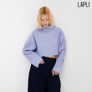 [최초가 89000원] 크롭 와이드 터틀넥 티셔츠_LPTSS325008