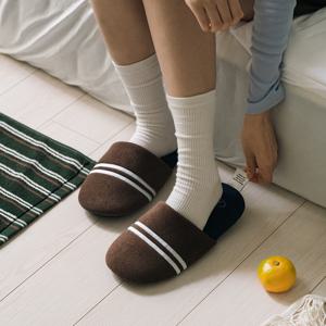 [무케] 디어리얼_머쉬 룸슈즈 슬리퍼 실내화 크림블루1P 층간소음 집들이선물 신혼선물