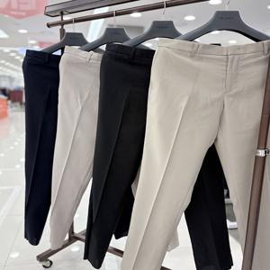 남자 28-39인치 봄여름 허리밴딩 캐주얼 정장 바지 일자 슬랙스 팬츠 4컬러_JK