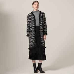 [최초가 242000원] 트위드 롱 라운드 가디건_YH10WNKCD01