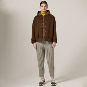 [최초가 185000원] 기모 누빔 플리츠 밴딩 배기 팬츠_YH11WNPSL02