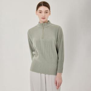 [최초가 185000원] 집업 반목 주름 배색 티셔츠(2colors)_YH12WNPTS02