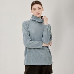 [최초가 198000원] 루즈핏 터틀넥 기모 플리츠 티셔츠(3colors)_YH12WQPBL01