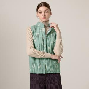 [최초가 198000원] 프린트 퀼팅 누빔 반하이 조끼_YH12WRPVT01