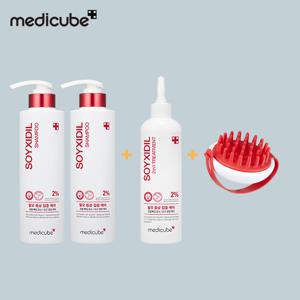 탈모기능성 소이시딜샴푸2+트리트먼트1+샴푸브러쉬1
