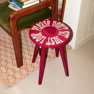 자개 스툴 핑크