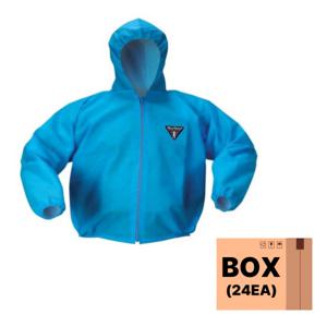 크린가드 보호복 A30 자켓 하늘색 XL 특대형 43112 24개입 1박스 일회용작업복 방진복 방역복 방호복