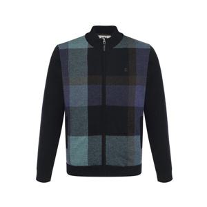 울100 빅체크 방풍 풀집업 네이비_DKW1SWZU110N1