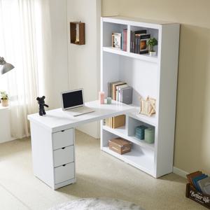 파로마 네오 칼든 1200 H형 사이드 책장 서랍형 책상 NES1626