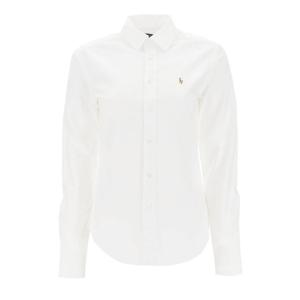 25FW 포니 자수 옥스퍼드 셔츠 화이트 211891377 003