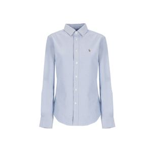 25FW 포니 자수 옥스퍼드 셔츠 블루 211891377 001