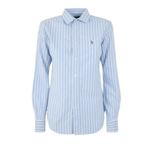 25FW 포니 자수 스트라이프 셔츠 스카이블루 211891377 004