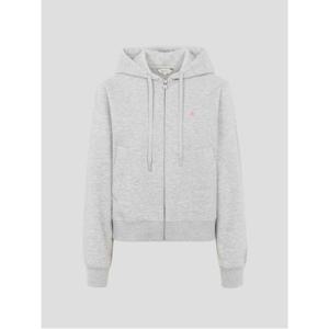 면 혼방 후드 집업  그레이 (BF5841C033)