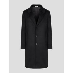 울/캐시미어 핸드메이드 싱글 체스터 코트 - 블랙 (RX5930P645)