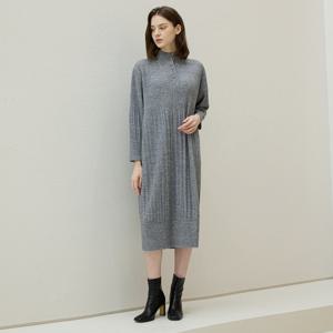 [최초가 256000원] 하이넥 단작 기모 플리츠 원피스(2colors)_YI11WNPOP03