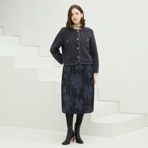 [최초가 185000원] 모노플라워 누비 플리츠 스커트_YI10WNPSK02